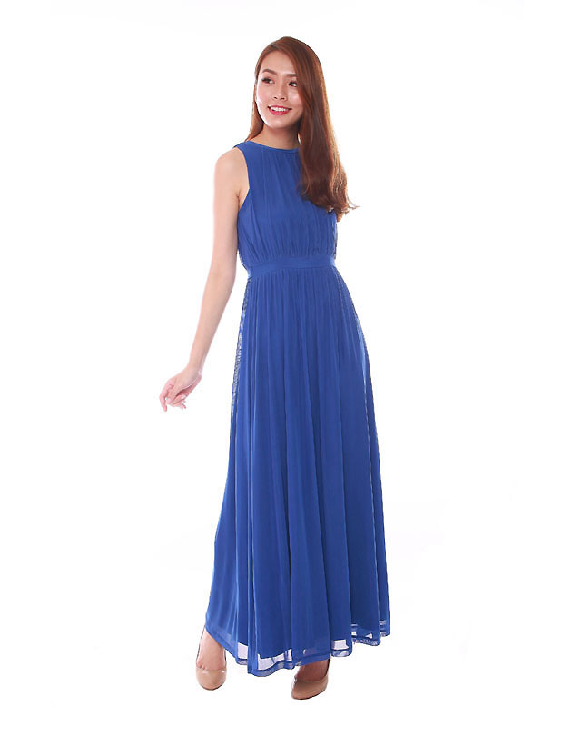 Paris Maxi Dress in Royal Blue